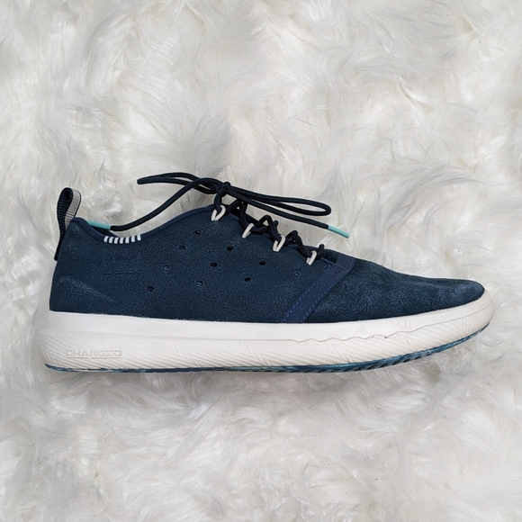Under Armour Charged 24/7 Blue Athletic Low Running‎ Shoe Sneakers Size 6.5 - Picture 1 of 10